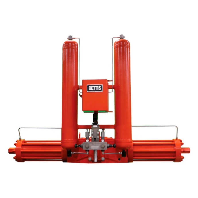 Actuadores hidroneumáticos: Actuador hidroneumático de alto torque para aplicaciones críticas y movimientos potentes.