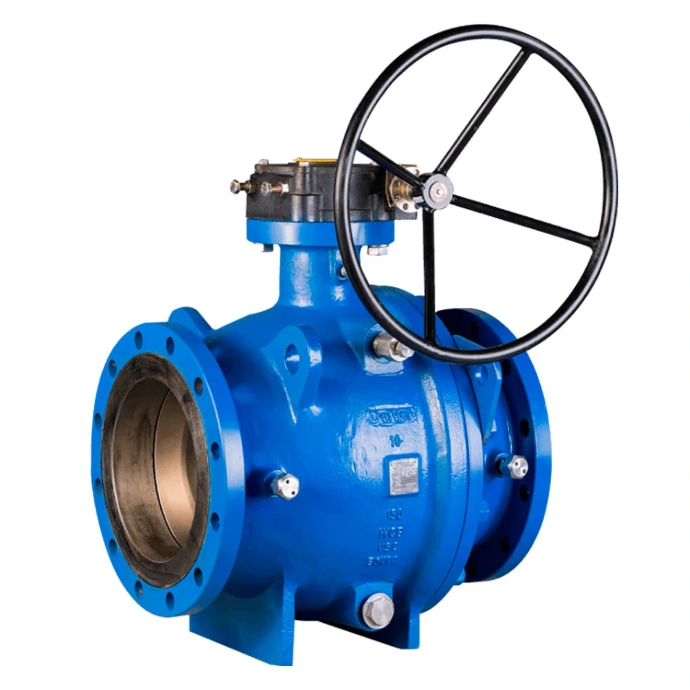 Válvulas trunnion: Válvula de bola tipo trunnion VAS para oleoductos y gasoductos de alta presión.