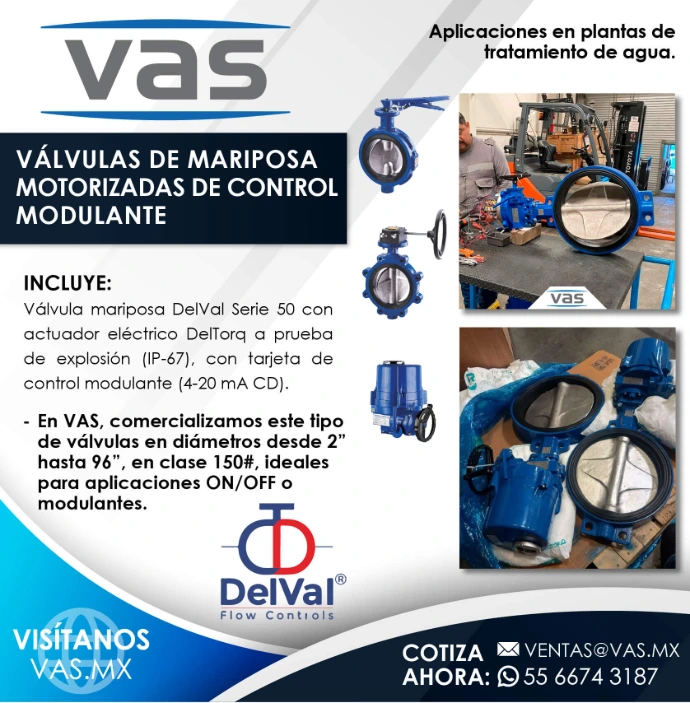 Paquete de válvulas mariposa motorizadas y automatizadas diseñadas para plantas de tratamiento de agua