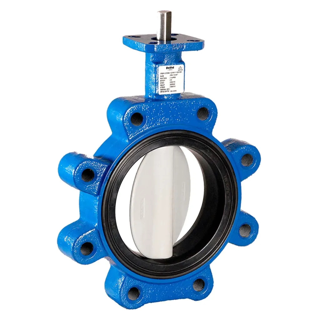 [VMA04L19DZB9L] Válvula Mariposa Tipo Lug 4" 200 PSI DelVal Clase PN14 | Cuerpo de Hierro, Disco Inox 316, Asiento de Buna-N - 52040241B4B0